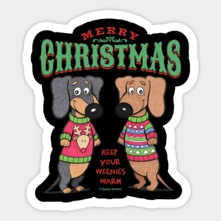 Cute Funny Merry Christmas Ugly Sweaters Sticker